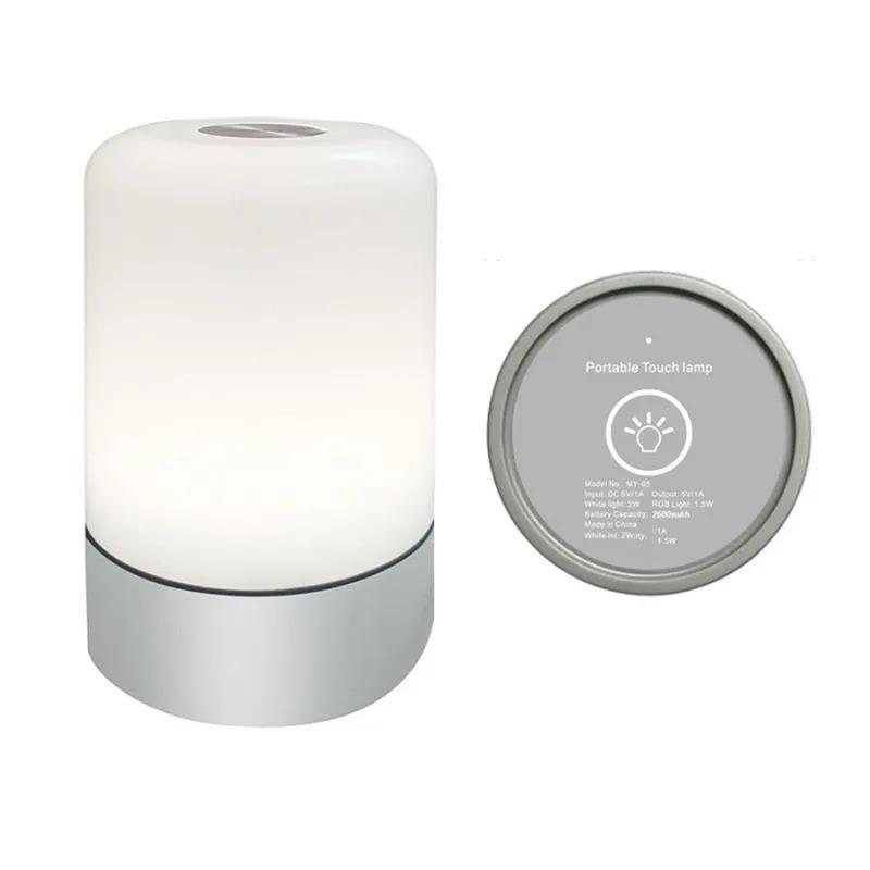 

Touch-Controlled Table Lamp, Rgb Color-Changing Night Light With Adjustable Warm White Illumination For Bedrooms, Living Rooms And Offices