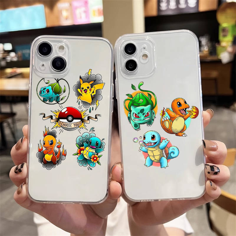 E-50 Pokemon Dragon Θήκη για iPhone 7 8 11 12 13 14 15 16 Pro Max Plus Mini Xiaomi Redmi A3 9A 9C 10A 10C 13C Note 9 11 Realme Narzo C30 C55