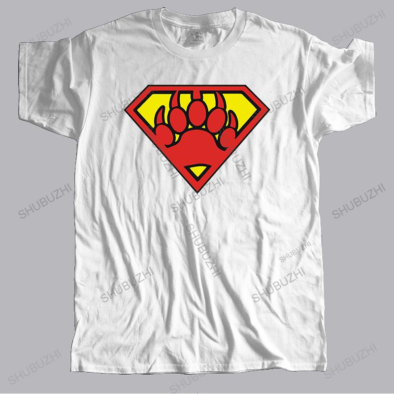 Pánská luxusní trička pánská s kulatým výstřihem černá trička horký prodej Gay Pride Super Bear pánské bavlněné topy letní tričko evropská velikost chlapci