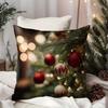 Stained Glass Christmas Tree Pillow Coversuitable For Sofa Car Bedroom Decorative Cushion Cover Pillow Cover