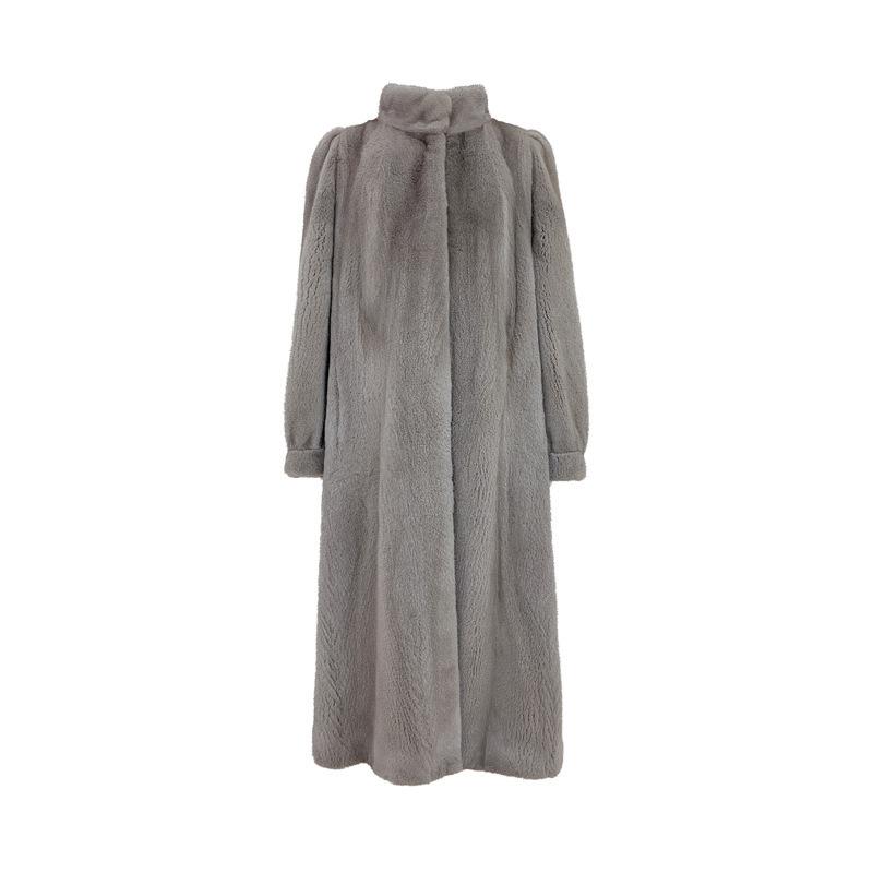 2024 winter new environmentally friendly purple label velvet extended mink coat young mink fur fur coat women