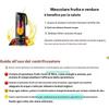 Portable USB Rechargeable Blender 15.22 Oz LED Display Smoothie Juicer Cup