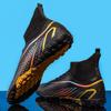 High Ankle Sports Footwear FG/TF Kids Soccer Cleats Football Boots Professional Men's Soccer Shoes Krampon Outdoor Sneakers 2024