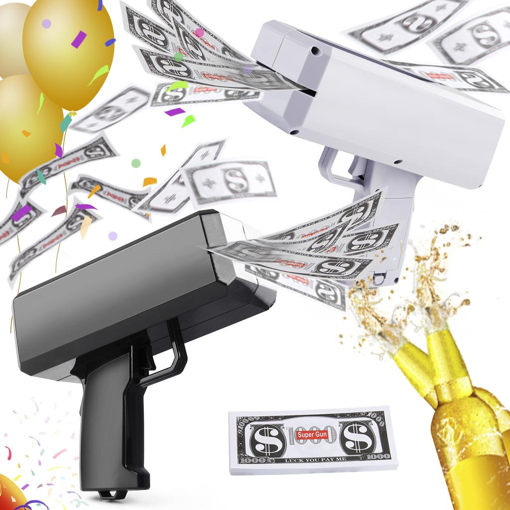 Original Factory Supply New Strange Money Spray Gun Toys, Us Dollars Spray Money Glossy Party Game Wedding Money Spray Machine