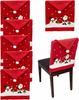 Christmas Chair Covers Set of 6 Pieces Decorations Ornaments for Christmas