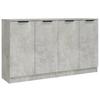 Vidaxl Szafki 2 Szt., Szary Beton 60X30X70 Cm, Materiał Drewnopochodny