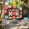 2D Wood Grain Floral Mother's Day Photography Background