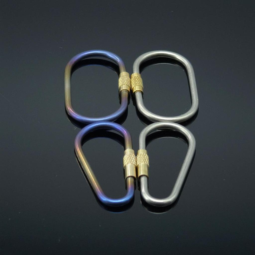 Titanium Legering Karabinier Vergrendelingshaak voor Kamperen en Backpacken