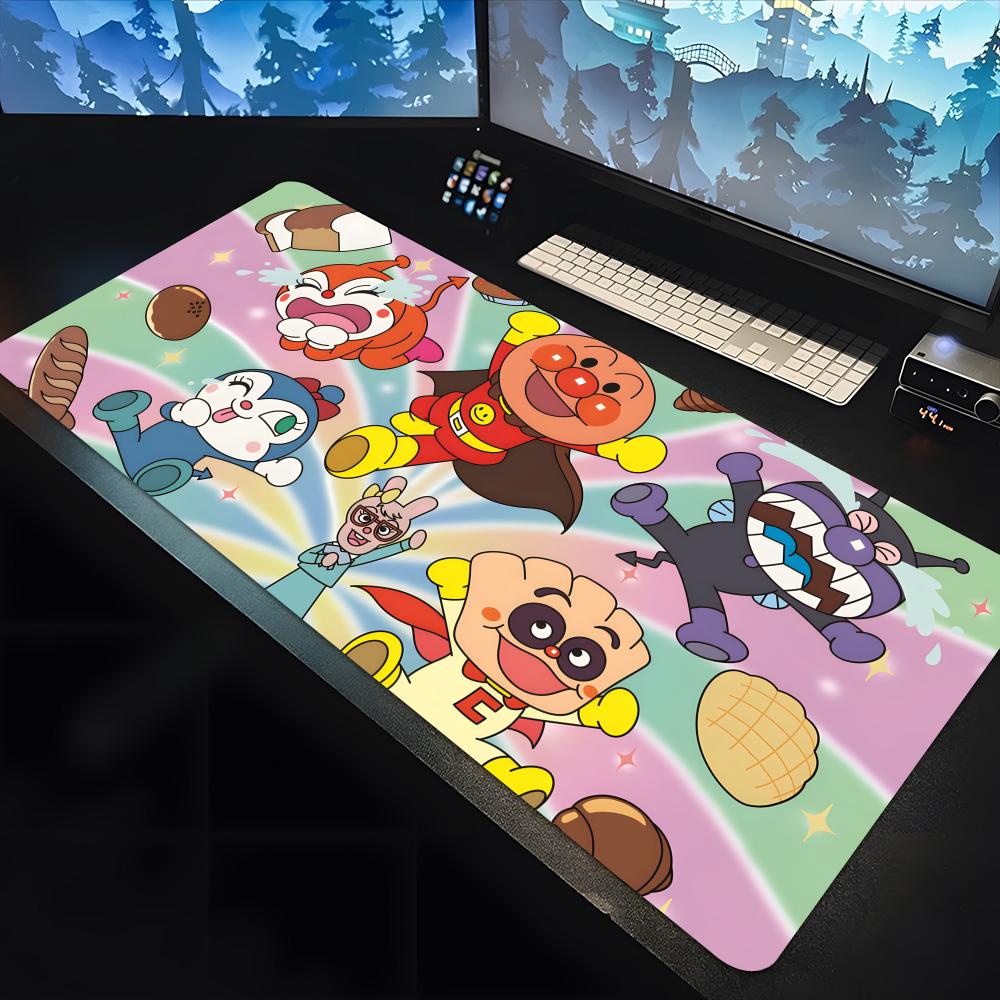 Anpanman Cartoon player Mouse Pad large keyboard mouse desk pad non-slip rubber gaming mouse pad laptop carpet 1200x600
