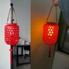 With Chinese knot Imitation Bamboo  Lantern Hanging Tree Spring Festival Red Lantern  New Year