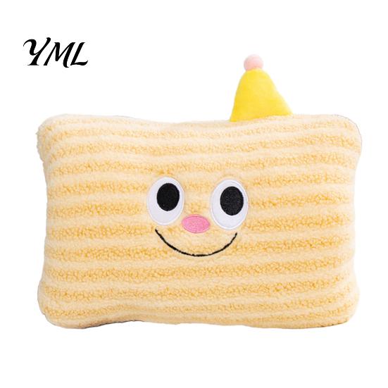 Portable Heating Pillow Cartoon Plush Hand Pillow, Winter Non-Electrical Warming Muff, Soft Office Desk Nap Throw Cushion for Cold Weather,