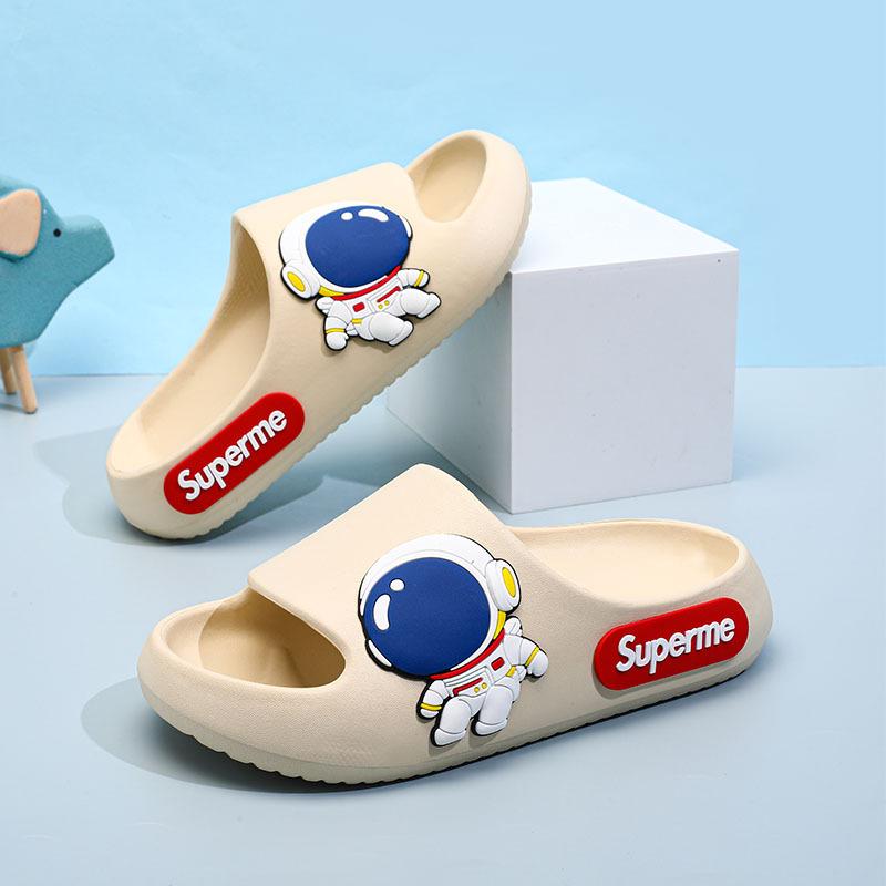 

Cartoon Durable Eva Pattern Kids Slippers Nonslip Indoor Sandals For Boys And Girls 28/29 пісочний