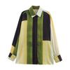 European and American Style, Wholesale Women's Clothing, Fashionable and Versatile Temperament, Cross-border Silk Satin Texture Printed Shirt