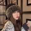Plush knitted hat women's autumn and winter new big head circumference versatile wool hat showing small face thickened warm hat