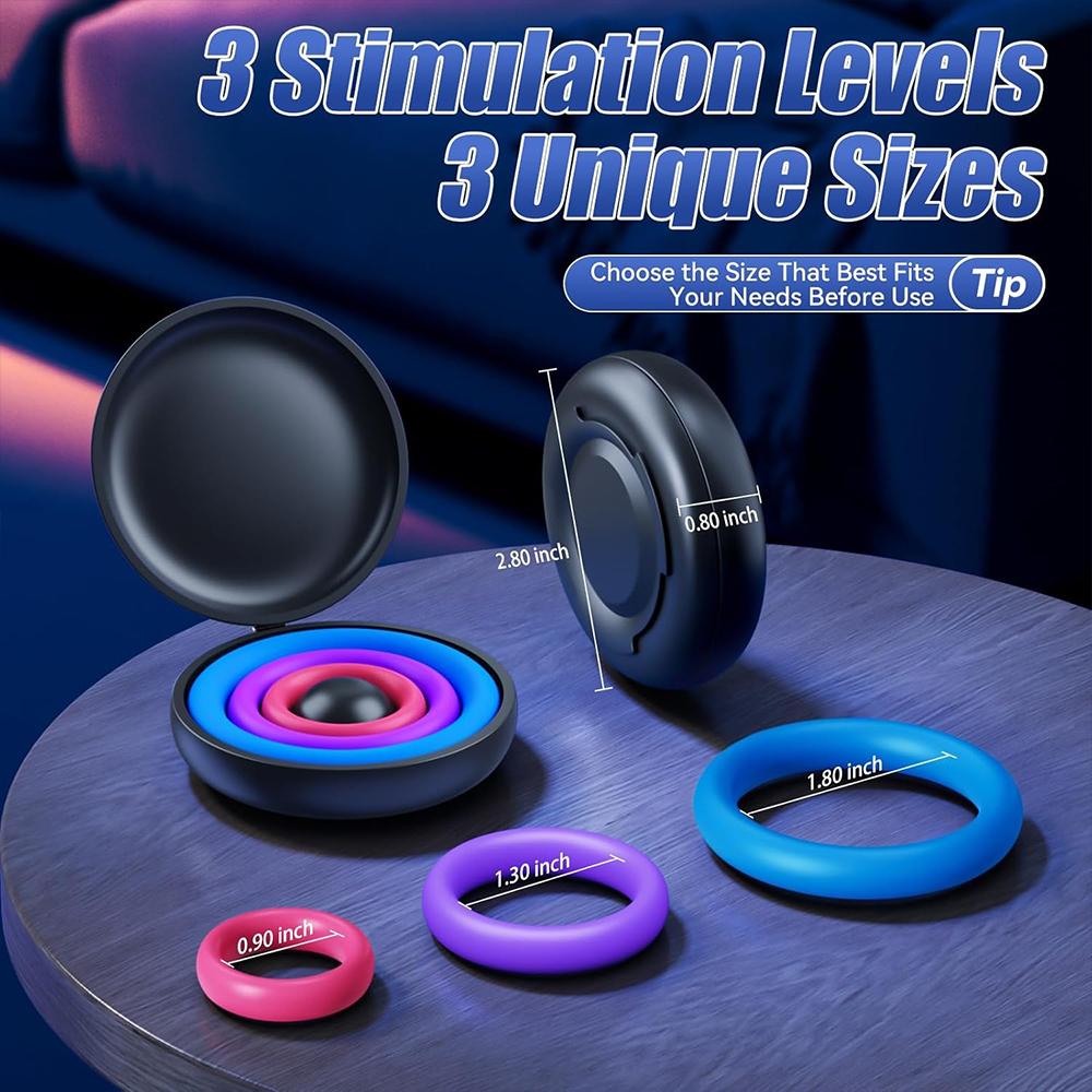 Sex Toys Silicone Penis Ring Cock Ring Sexual Stimulation Device Erection Enhancing Long Lasting Stronger Adult Sex Toys for Men