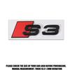 1 PZ Adesivo Decorativo Badge ABS per Bagagliaio Posteriore Carrozzeria Auto per Audi S6 S7 S8 S3 S4 S5 Logo Emblema Posteriore Auto Accessori di Modifica