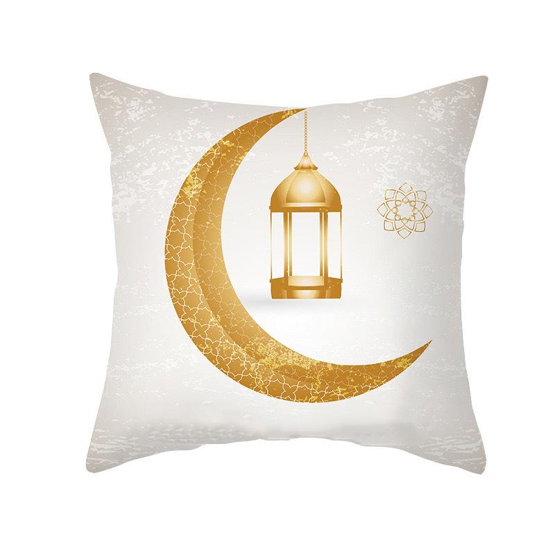 Golden Moon Series Throw Pillow Covers With Digital Printing Of Short Plush Fabric Car-Shaped Sofa Cushion For Office Home Decor