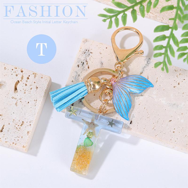 

Ocean Wind 26 Буквенный Брелок Летние Каникулы Китовый Брелок с Кисточкой Аксессуары Брелок Синий Брелок