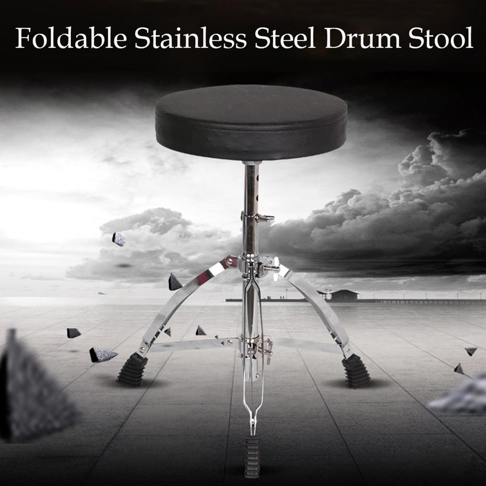 Universal Drum Throne Padded Drum Seat Portable Height Adjustable Drumming Stools for Kids & Adult