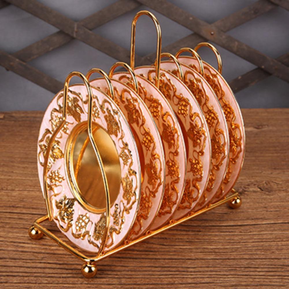 Coasters, High-end Meals, Dishes, Restaurant Utensils, Ornaments, Simple Retro Classic Creative Placemats, Thermal Insulation Pads, Waterproof Pads