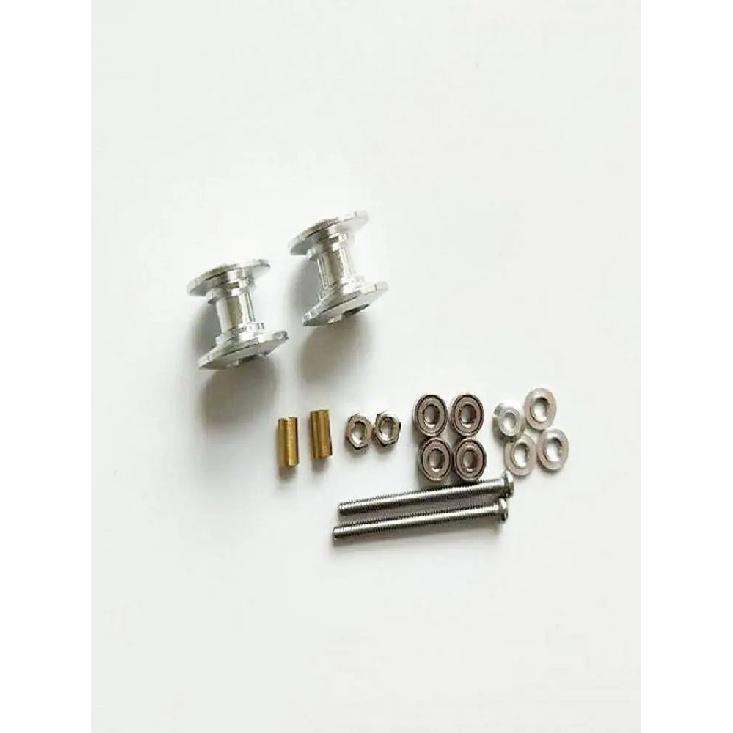 2Pcs 95423 Leichte Doppel Aluminium Rollen 13-12mm Ersatzteile Für Tamiya Mini 4WD Auto Modell