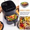 Reusable Air Fryers Basket Evenly Heated Useful with Dual Handle Air Frying Pot Liner Tray