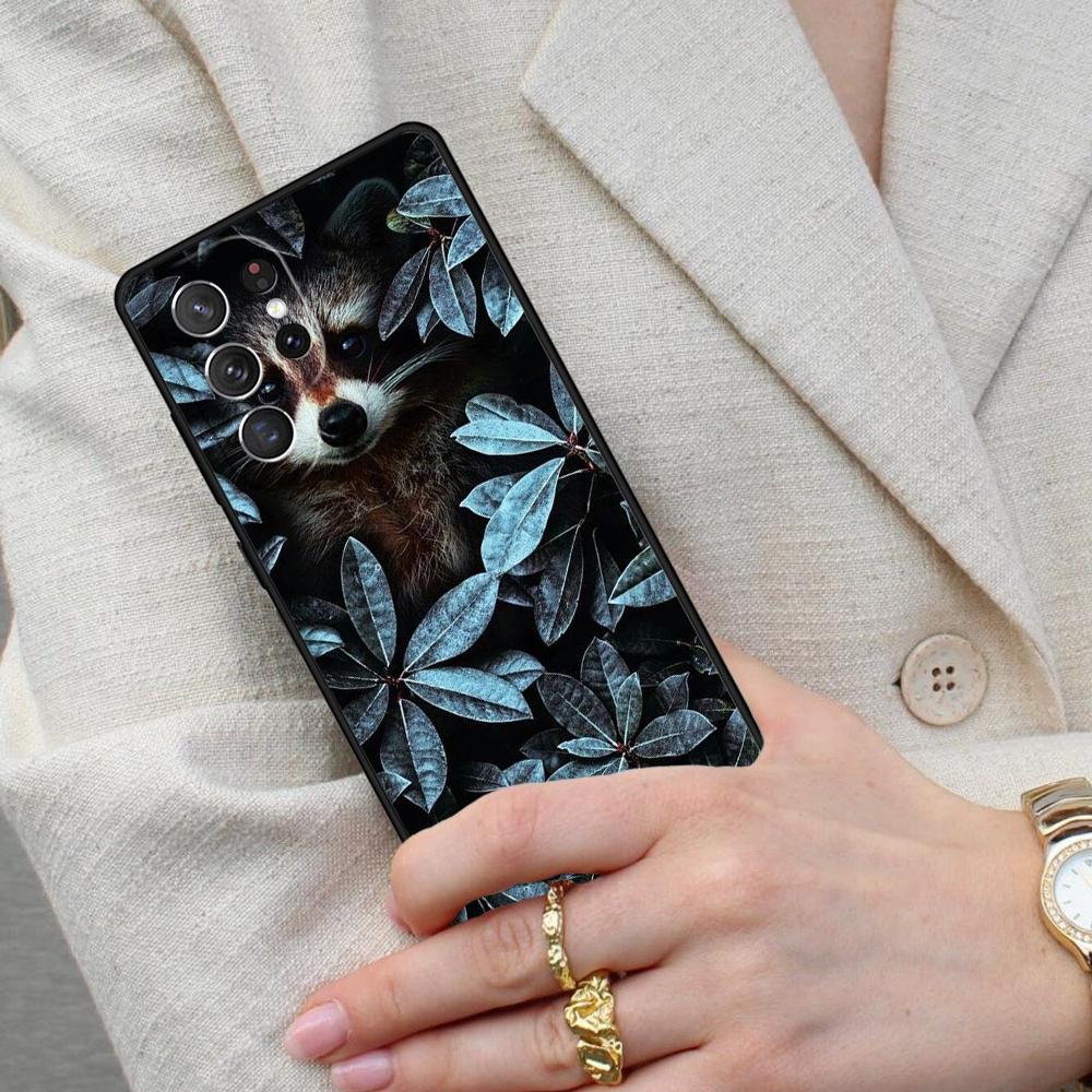 Animal Raccoon Fox Cell Phone Case for Samsung Galaxy S26 Ultra S25 S24 S23 S22 S21 S20 Note10 Cover