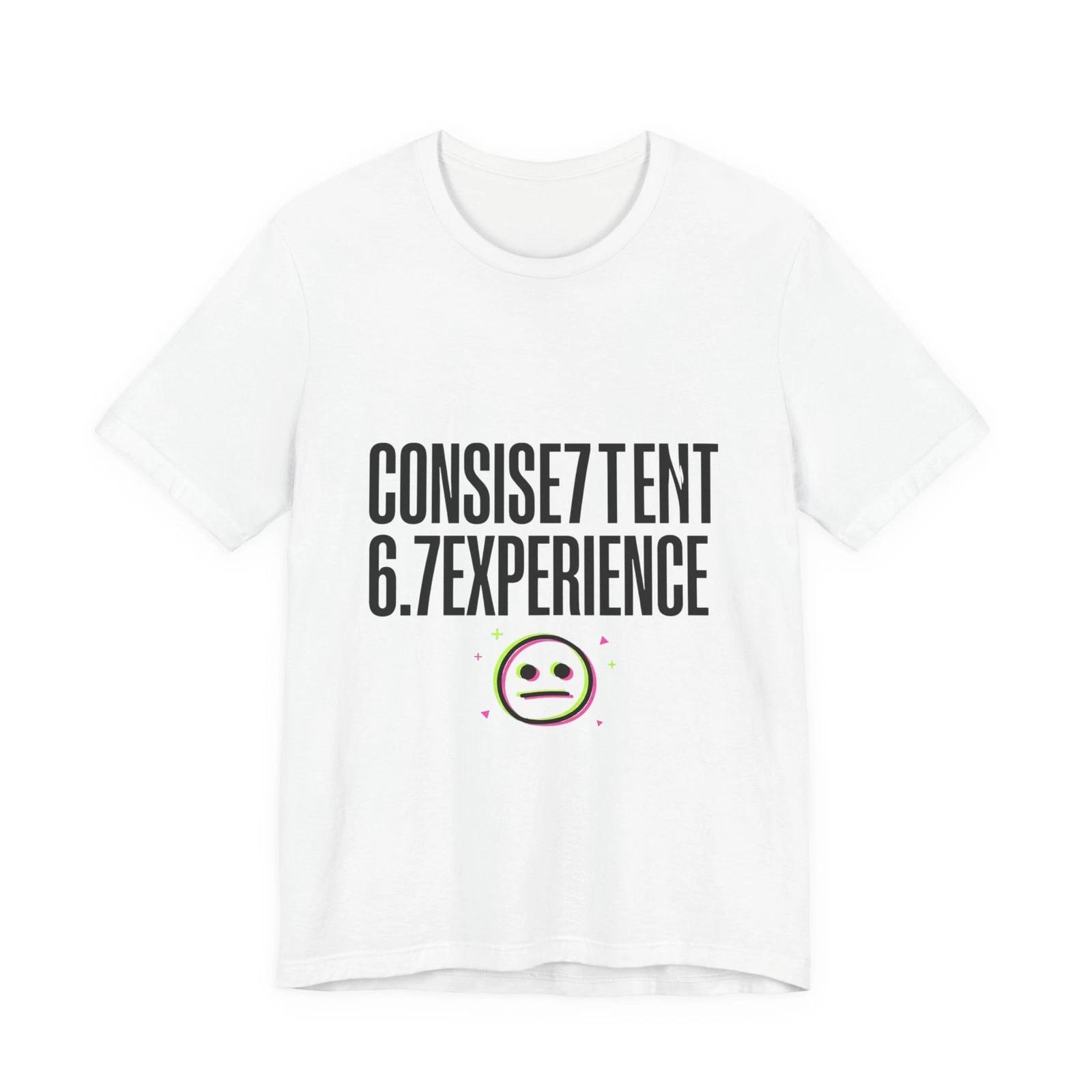6.7 Experience Tee | 67 Shirt, Absurdist Humor, Minimalist Type 3XL
