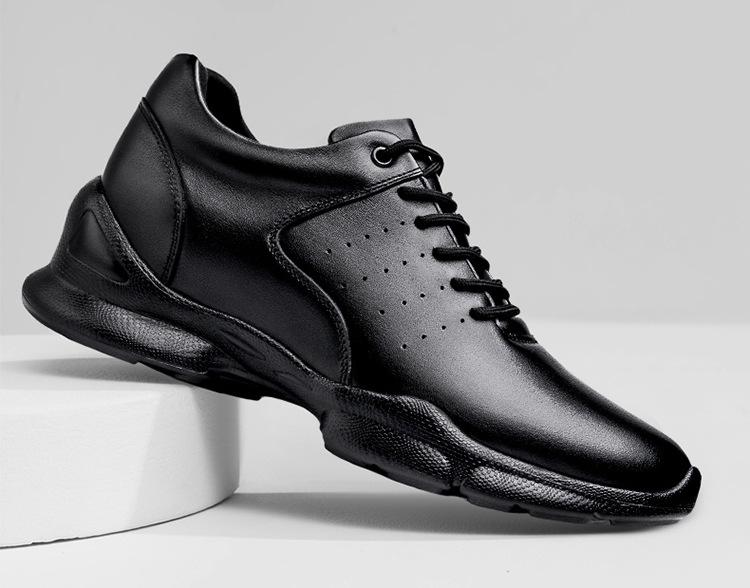 Spring Men's 8CM Height-Boosting Shoes: Trendy, Comfortable Thick Sole Sports & Casual Board Shoes