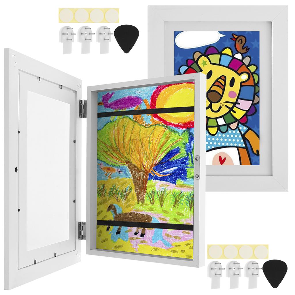 1/2/4Pcs Children Art Frames Front Open Changeable Kids Frametory for Poster Photo Drawing Paintings Pictures Display Home Decor