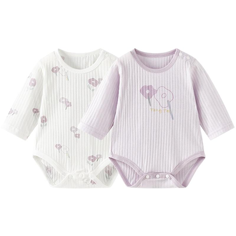 TONGTAI Baby Long Sleeve Cotton Romper Bodysuit