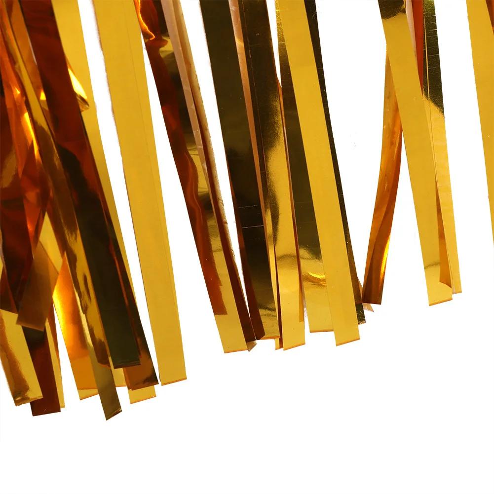 Decorative Tassel Table Skirt For Golden Rectangular Round Table Birthday Wedding Party Table Skirts Festival Supplies