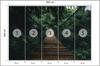 Photomural Suspension Bridge In A Forest Non-Woven 460x300