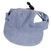 Dog Sun Hat Fashion Casual UV Protection Breathable Ear Holes Adjustable Pet Hat for Outdoor Travel Camping Blue XL