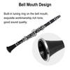 WUQIMUSC Beginner Clarinet, Bb Key, for Students and Adults, Ebonite Wood, Nickel Plated Keys, 2 Barrels, Reed, Accessories (Bb Key Clarinet)
