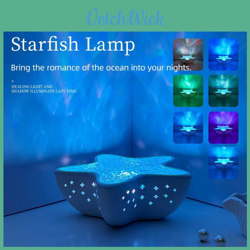 Ocean Star Projector Night Light With Gradual Color Change For Bedroom Decor And Romantic Gifts