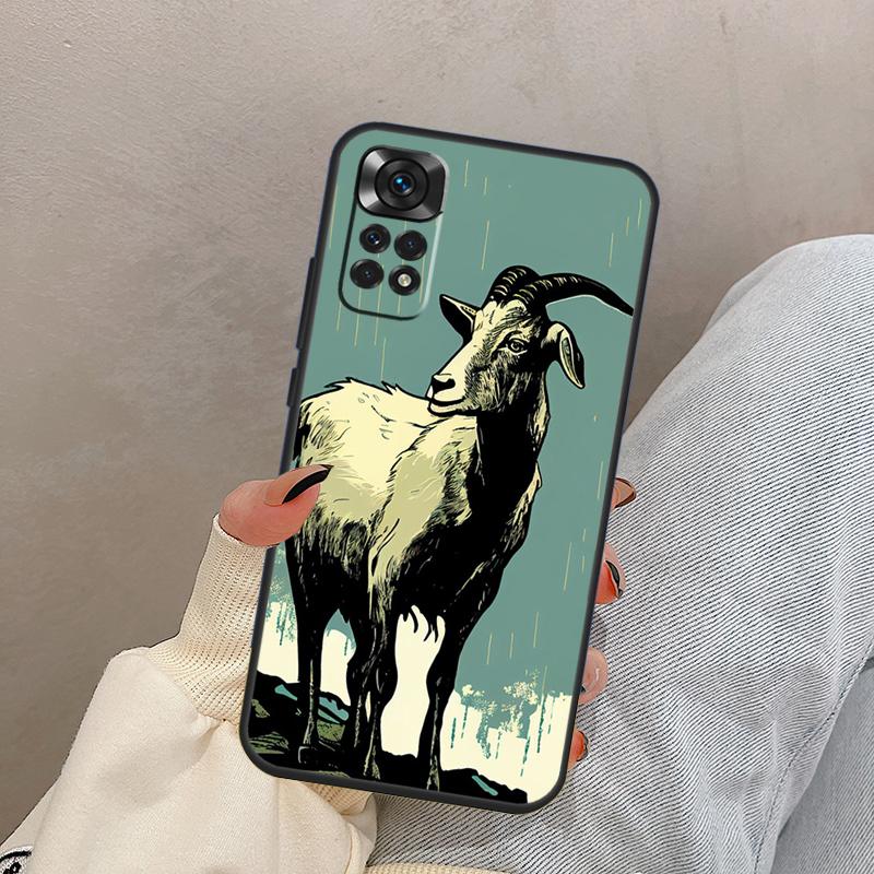 

Cute Baby Pygmy Goat For Xiaomi Redmi Note 13 9 10 11 12 14 15 Pro Plus Case Cover For Redmi 14C 10C 12C 13C 15C Redmi 10C