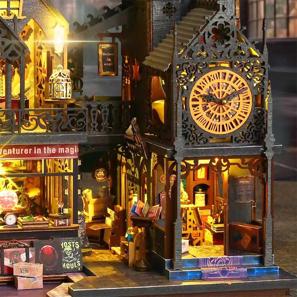DIY Miniature Dollhouse, 3D Miniature Holo-Magic Castle, Magnificent, Luxurious Handmade Craft Kit for Adults (ES012-A)