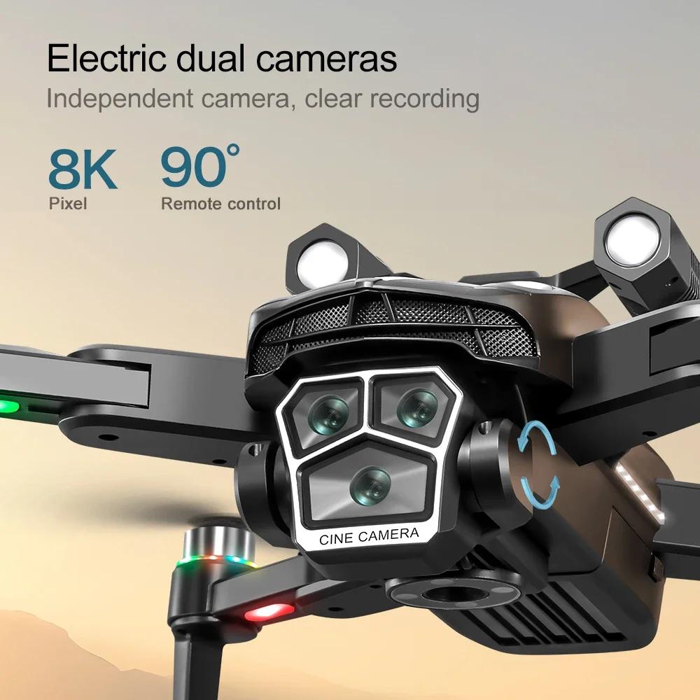 A168 8K Professional Drone 6K HD Dual Camera Drone Brushless Foldable Quadcopter Optical Flow Positioning Aerial Camera Drone