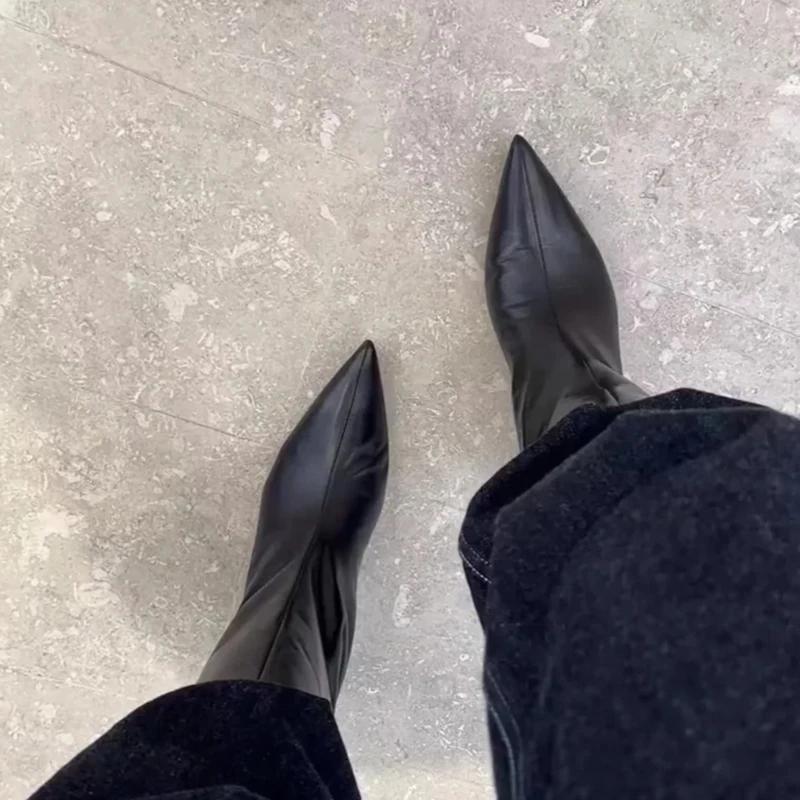 Dámské kotníkové boty designové Módní čtvercový nízký podpatek Taneční party plesové boty Dámské stručné nazouvací krátké kotníkové boty