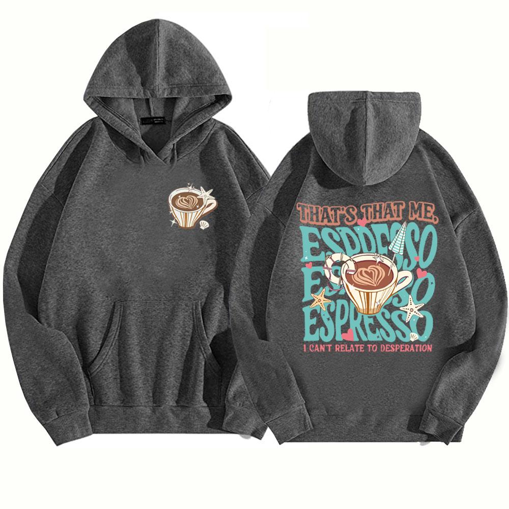 Sabrina Carpenter Espresso Hoodie Sabrina Carpenter Album Merch Fan Gift Unisex Harajuku Long Sleeve Sweatshirts