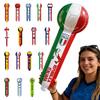 Paquete de 50 Palos Inflables para Animación con Diseño de Bandera Mundial para Eventos Deportivos Público de Estadio Aplausos Palmadas Ruido Accesorios