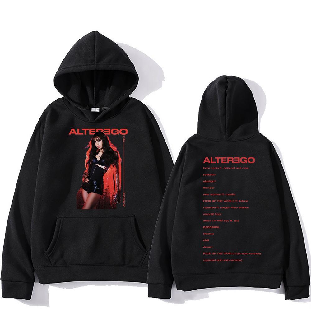 KPOP Rock Band Hip-hop Rap Men Oversized Hoodie Pop Music Street Fashion Casual Fleece Long-sleeve Autumn Winter Sweatshirt Top