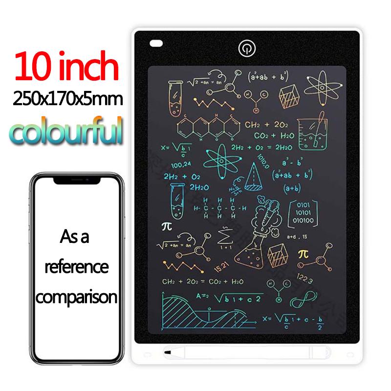 10/12/polegadas LCD colorido escrita tablet desenho quadro criança graffiti bloco de desenho brinquedos caligrafia quadro negro desenho quadro crianças brinquedos