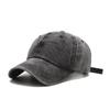 Allsidig baseballcaps i denim i koreansk og japansk stil - Unisex vasket ensfarget