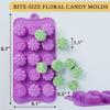 4 Pack Silicone Molds for Chocolate Food Grade no-stick Baking Dessert Fondant Jelly Cookie Decor Pastry Handmade Soap Mould