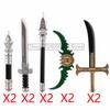 MOC Military Building Blocks Medieval Soldiers Knight Figures Weapons Accessories Witc Hat Helmet Shield Spear DIY Brick Toy T10