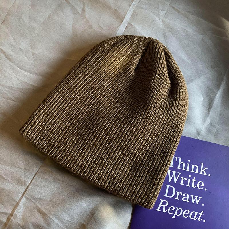 Vintage Knitted Winter Hat With Thick Warm Acrylic For Men And Women