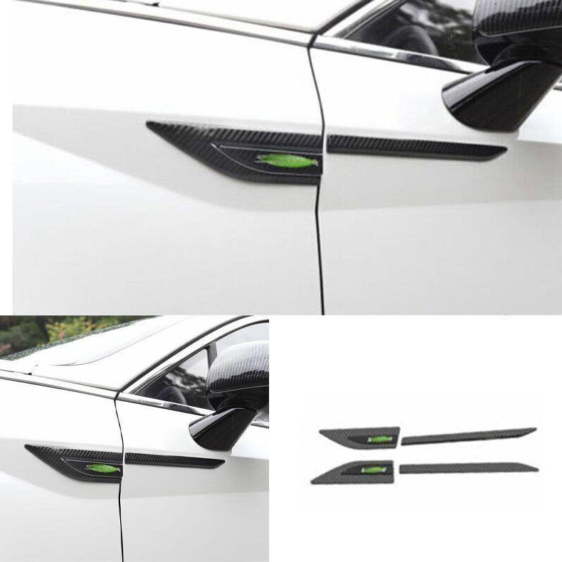 For Hyundai Sonata 20-2023 Front Side Door Fender Carbon Fiber Steel Cover Trim