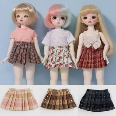 Handgefertigte Puppe Elegantes Faltenrock Mode Lässige Kleidung Prinzessinnenrock Kleidung Mini DIY Zubehör für 1/6 BJD 30cm Puppen